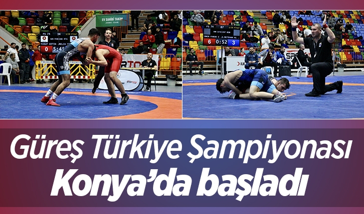 23 Yaş Altı Serbest Güreş Türkiye Şampiyonası, Konya'da başladı