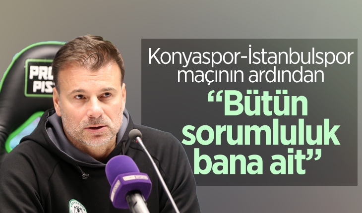 Maç sonrası Konyaspor Teknik Direktörü Stanojevic’in açıklaması