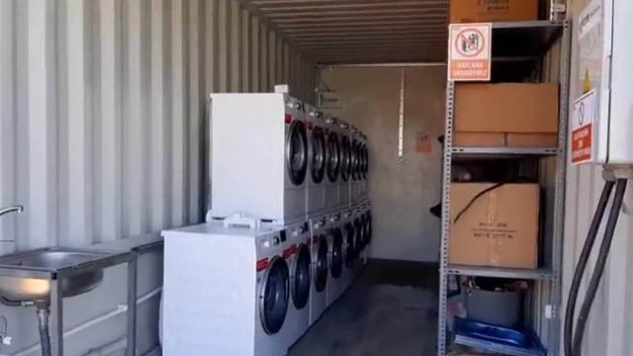 Milli Savunma Bakanlığı, Hatay'da mobil temizlik ünitesi kurdu