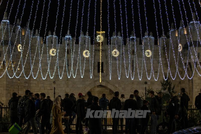 Kudüs’ün Eski Şehir bölgesi ramazan ayı için süslendi