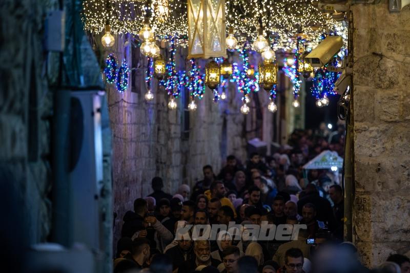 Kudüs’ün Eski Şehir bölgesi ramazan ayı için süslendi