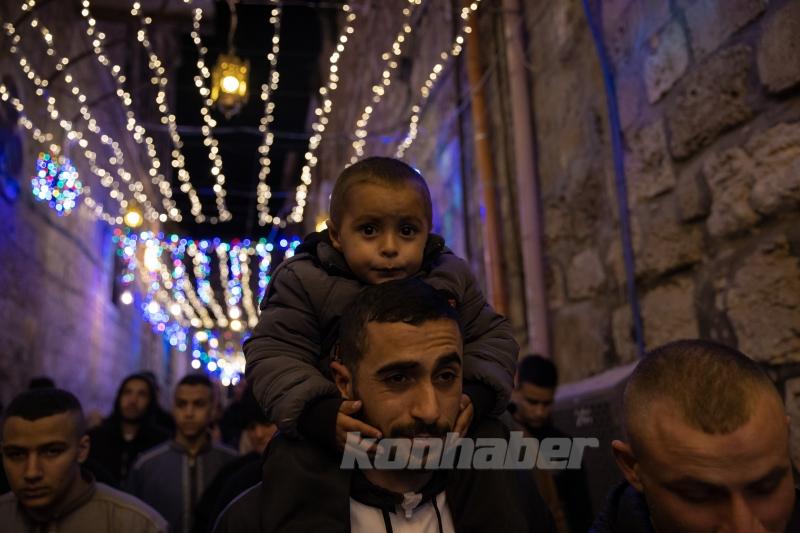 Kudüs’ün Eski Şehir bölgesi ramazan ayı için süslendi