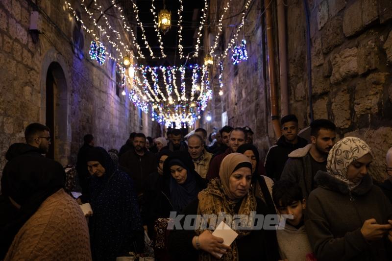 Kudüs’ün Eski Şehir bölgesi ramazan ayı için süslendi