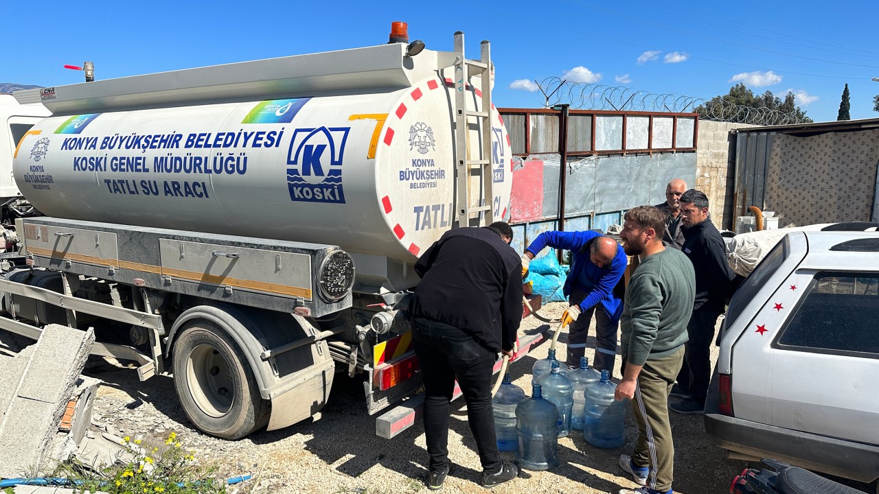 Deprem bölgesi Hatay’ın su şebekesine Konya ekipleri hayat vermeye devam ediyor