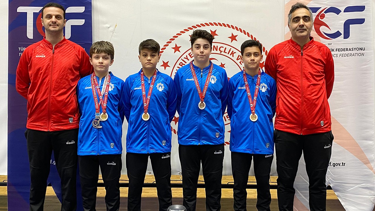 Karatay’ın trampolin cimnastik takımı, kulüplerarası Türkiye Şampiyonası’nda 1. oldu
