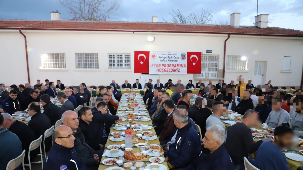 Konya Açık Ceza İnfaz Kurumunda İftar Programı Düzenlendi