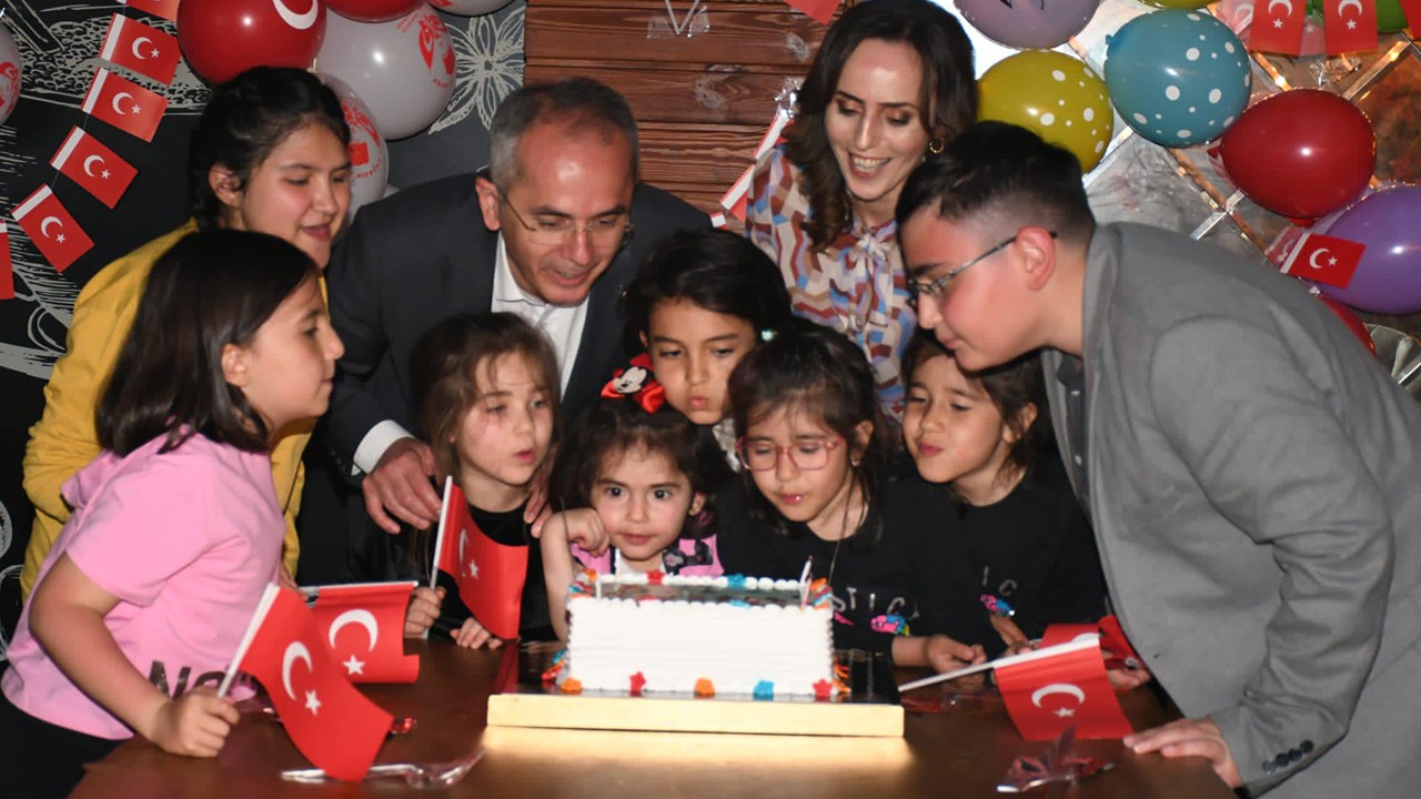 Seydişehir'de şehit çocuklarına bayram kutlaması 