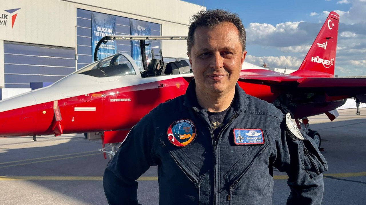 HÜRJET’i ilk kez uçuran test pilotu Ercan Çelik, o anları anlattı