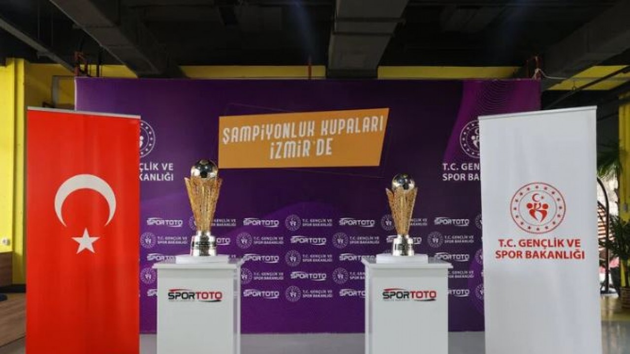 Spor Toto Süper Lig ve 1. Lig şampiyonluk kupaları tanıtıldı