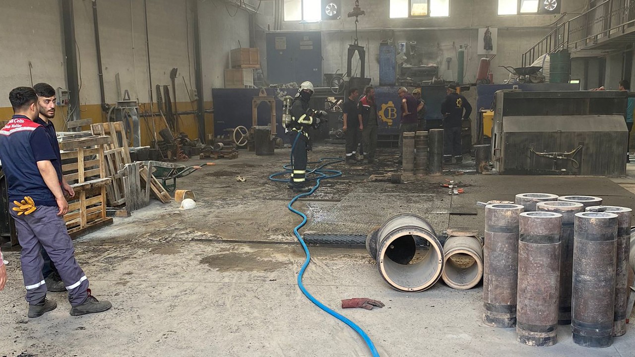 Döküm fabrikasında patlama: 6 işçi yaralandı