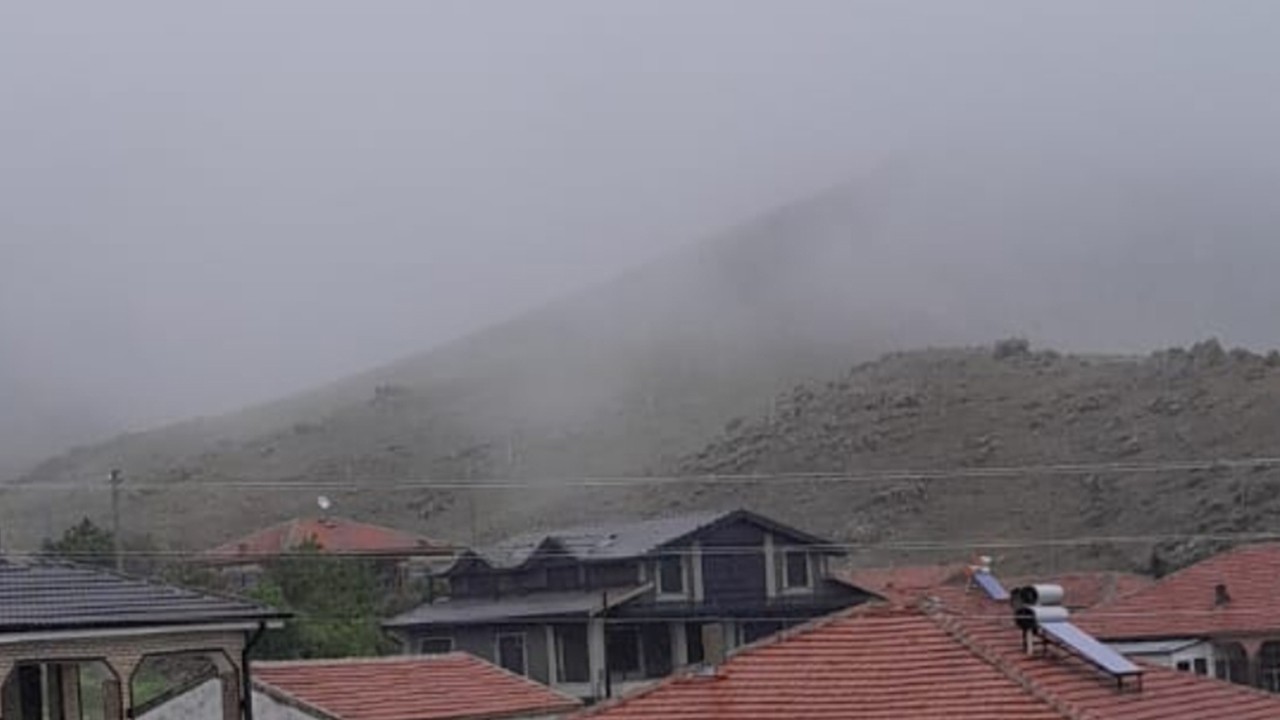 Konya'da mayıs ayının son günlerinde sis sürprizi