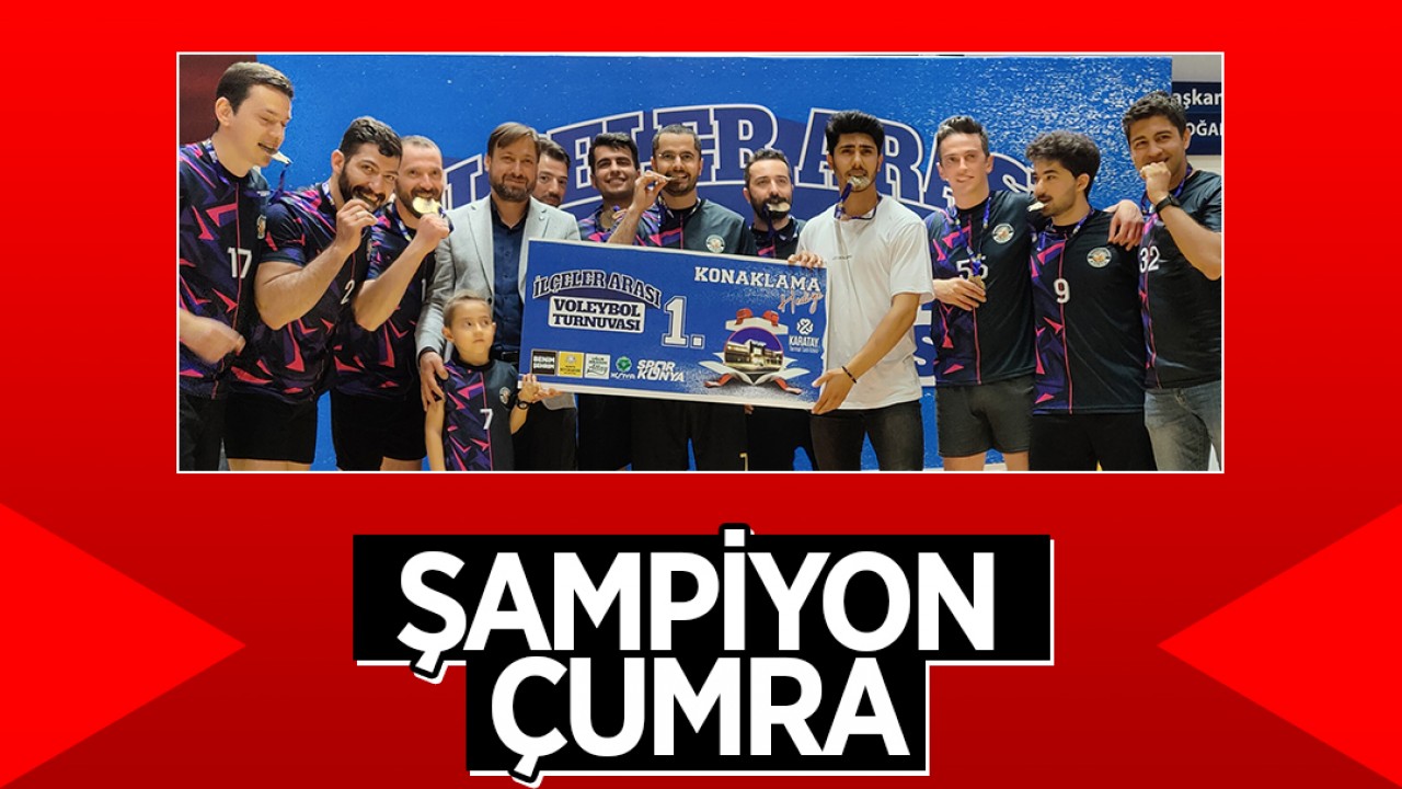 Konya Büyükşehir'in ilçeler arası Voleybol Turnuvası'nda şampiyon Çumra oldu