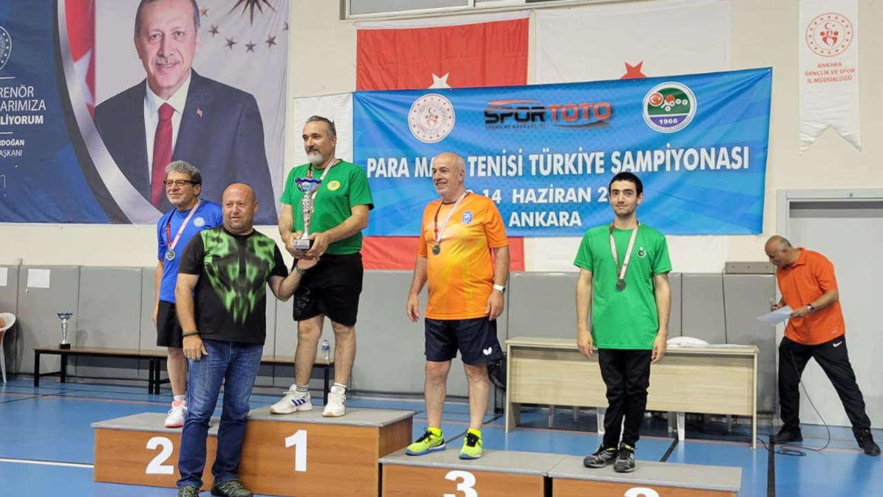 Konya'nın Para Masa Tenisi Sporcusu Türkiye Şampiyonası'nda 3'üncü oldu