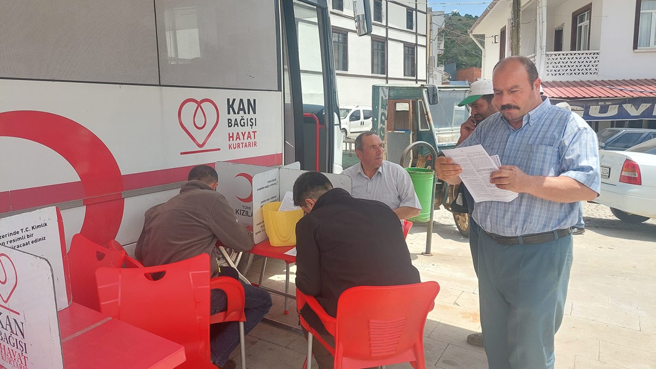 Derbent'te kan bağışı kampanyası 