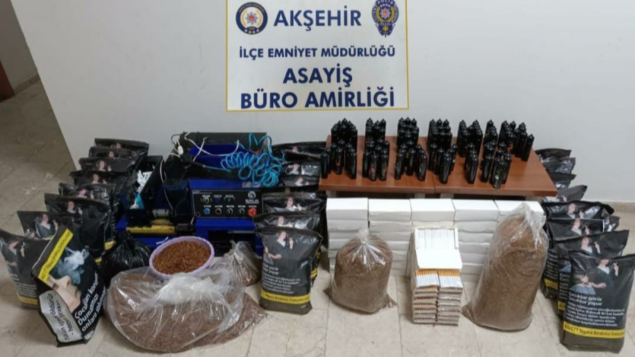 Konya’da kaçak tütün ve elektronik sigara operasyonu