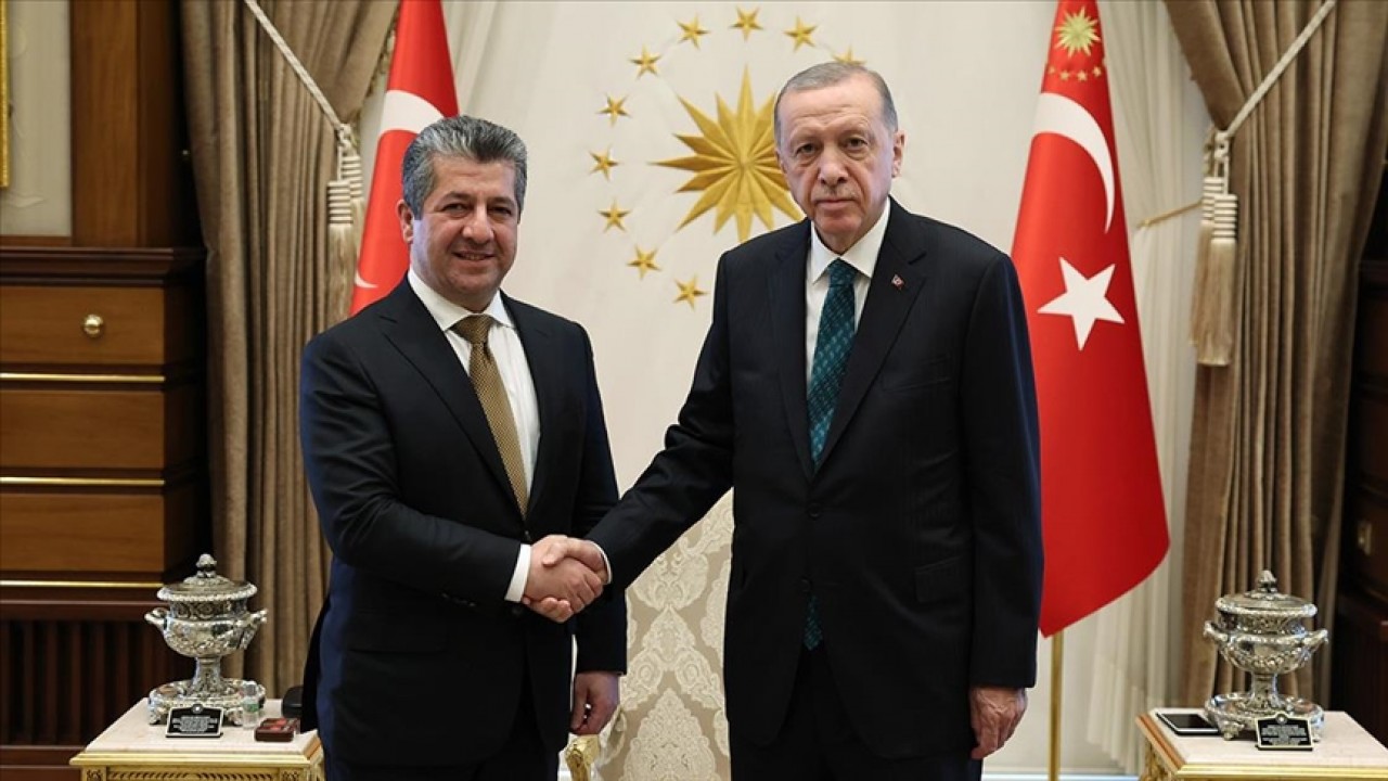 Cumhurbaşkanı Erdoğan, IKBY Başbakanı Mesrur Barzani’yi kabul etti