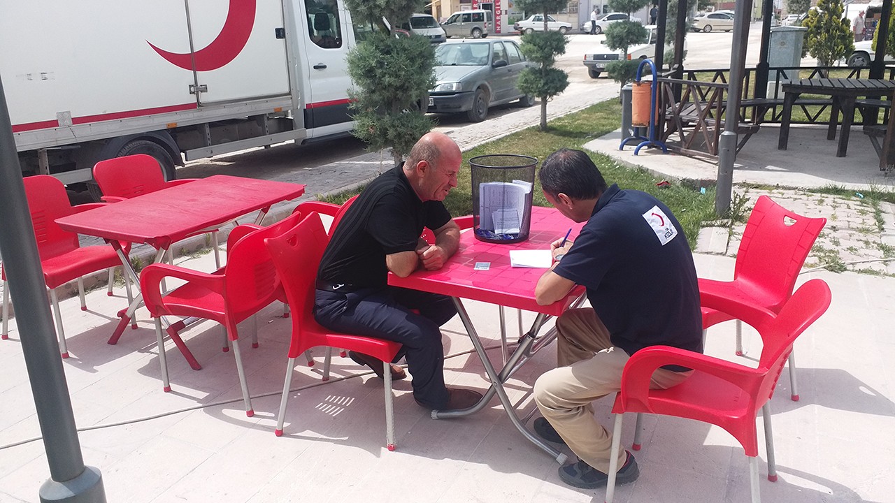 Altınekin'de kan bağışı kampanyası düzenlendi