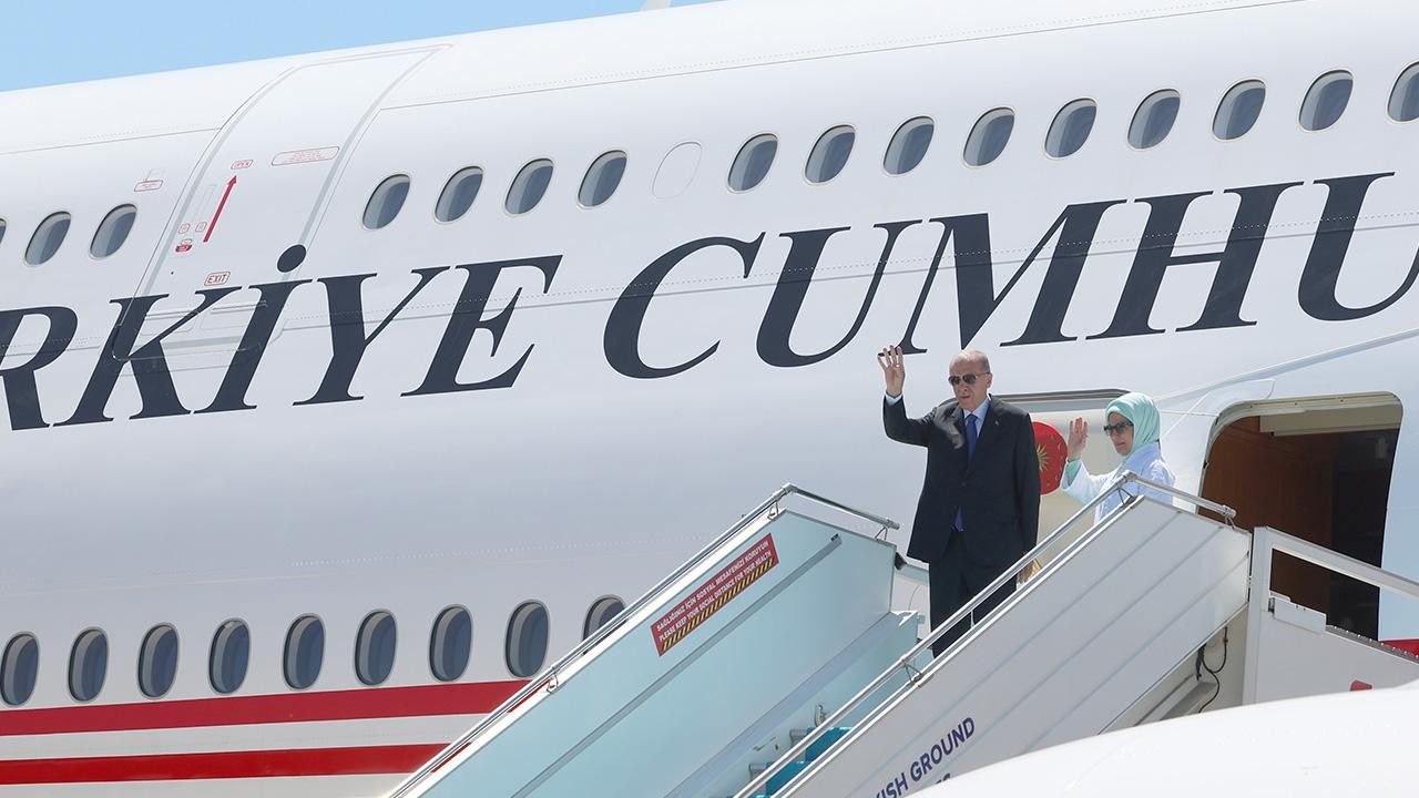 Cumhurbaşkanı Erdoğan, BAE’den KKTC’ye gitti