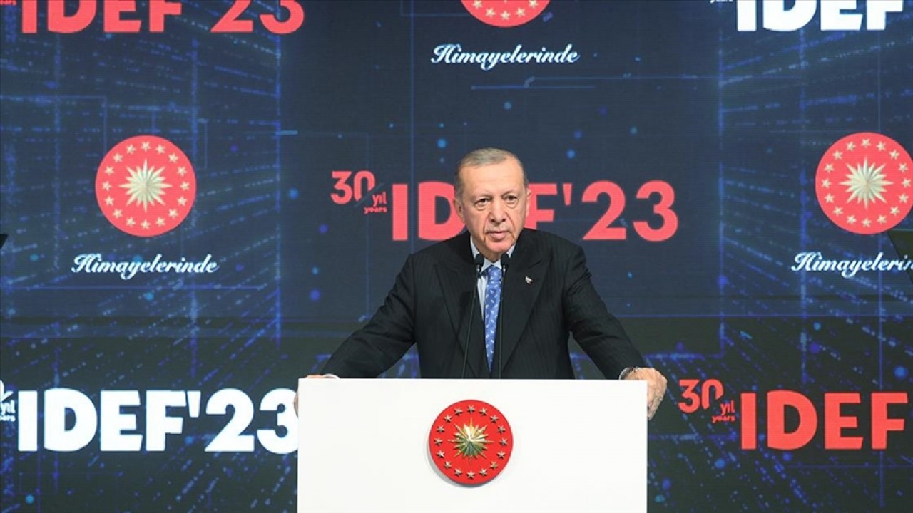 Cumhurbaşkanı Erdoğan: IDEF sektöre damgasını vurmayı yine başardı