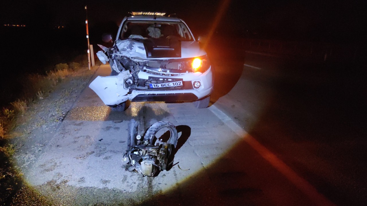 Konya'da, kamyonetin çarptığı motosikletli öldü