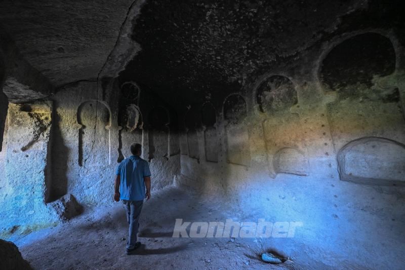 Konya’daki Kilistra Antik Kentinde bulunan Roma askeri taş evleri
