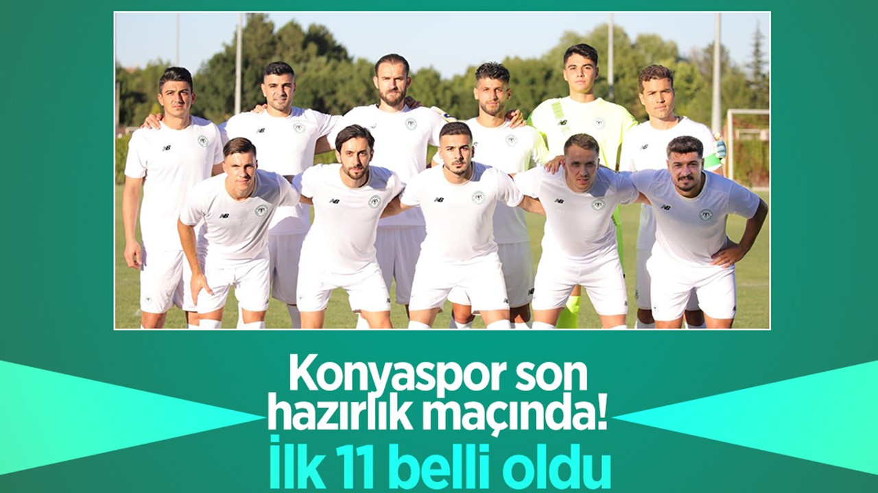 Konyaspor’un Ankaragücü ile oynayacağı hazırlık maçının ilk 11’i belli oldu!