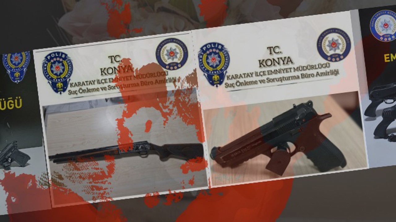 Konya’da düğünlerde yapılan denetimlerde tabanca ve pompalı tüfek ele geçirildi