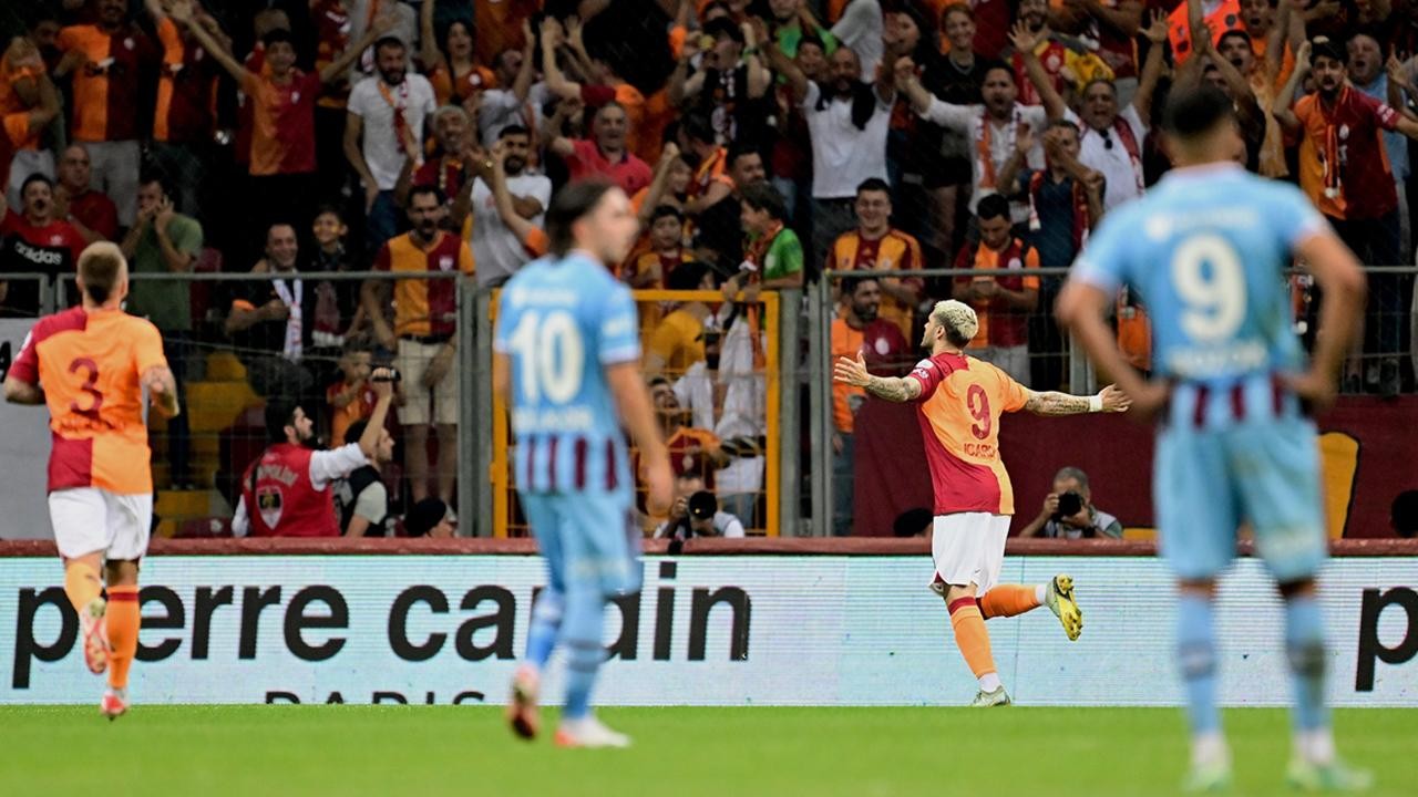 Galatasaray ilk galibiyetini Trabzonspor karşısında aldı