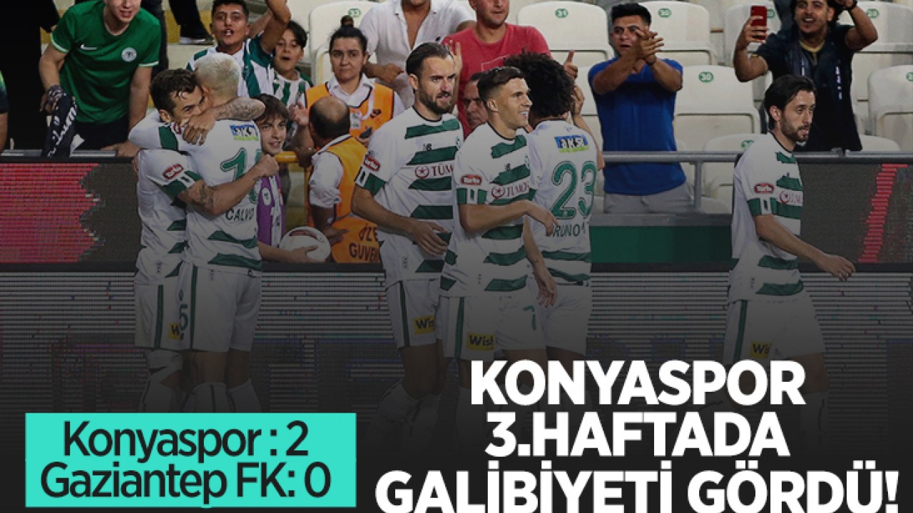 Konyaspor 3.haftada galibiyeti gördü: 2-0