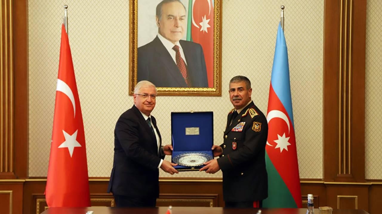 Bakan Güler, Azerbaycan Savunma Bakanı Hasanov ile görüştü