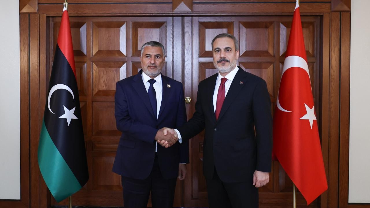Bakan Fidan, Libya Yüksek Devlet Konseyi Başkanı'nı ağırladı