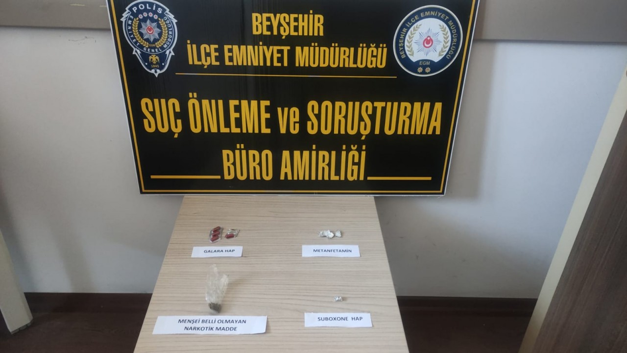 Konya'da uyuşturucu ele geçirilen şüpheli gözaltına alındı