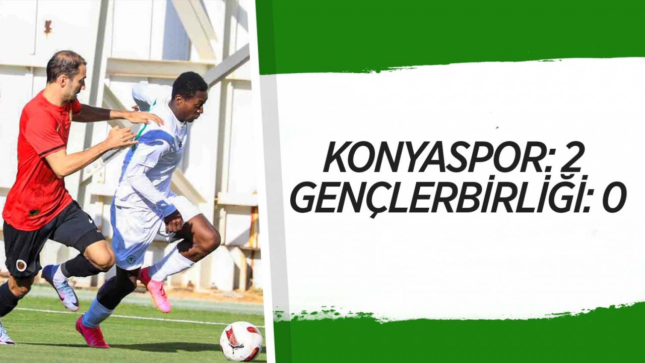 Konyaspor hazırlık maçında Gençlerbirliği'ni yendi