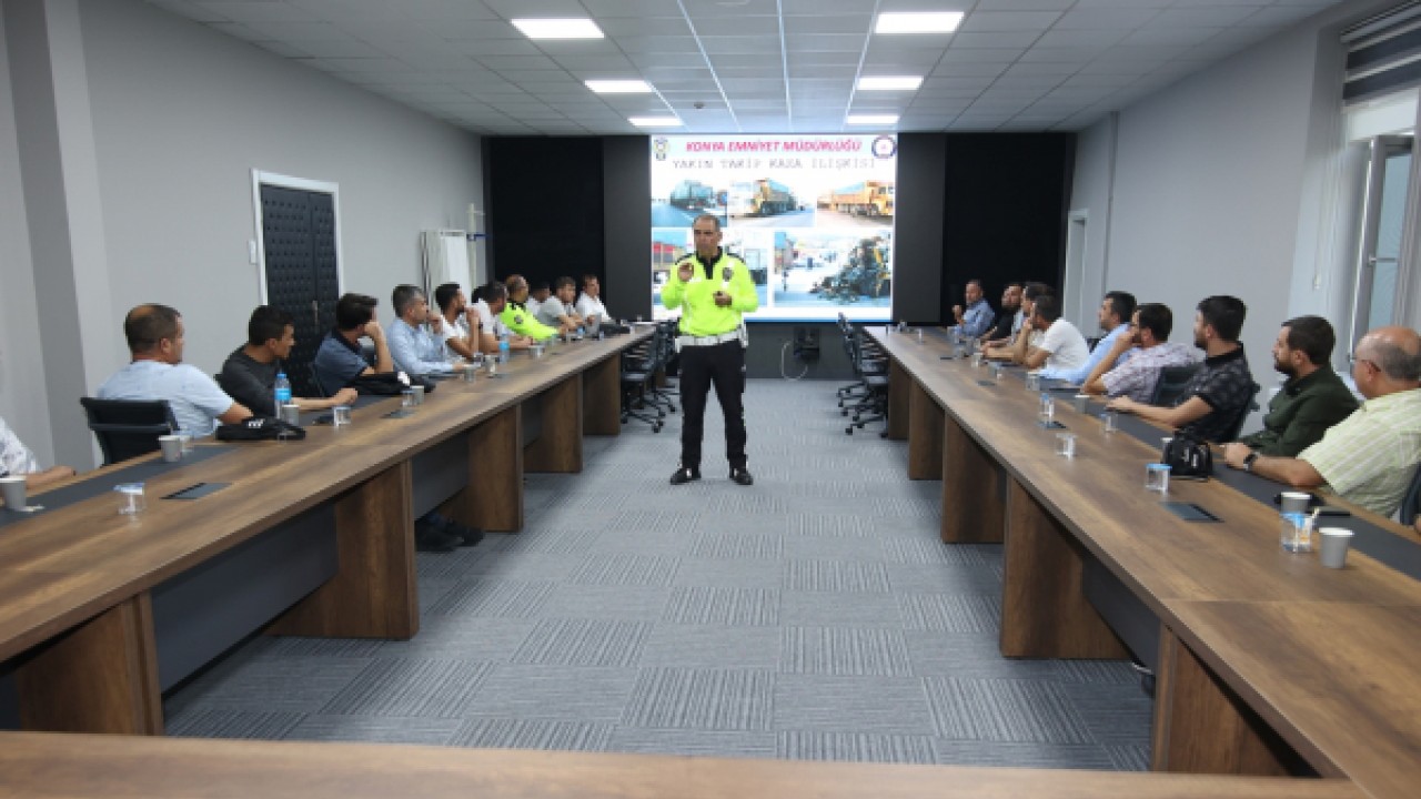 KOSKİ’nin direksiyon başındaki personelleri trafik güvenliği eğitimlerden geçirildi