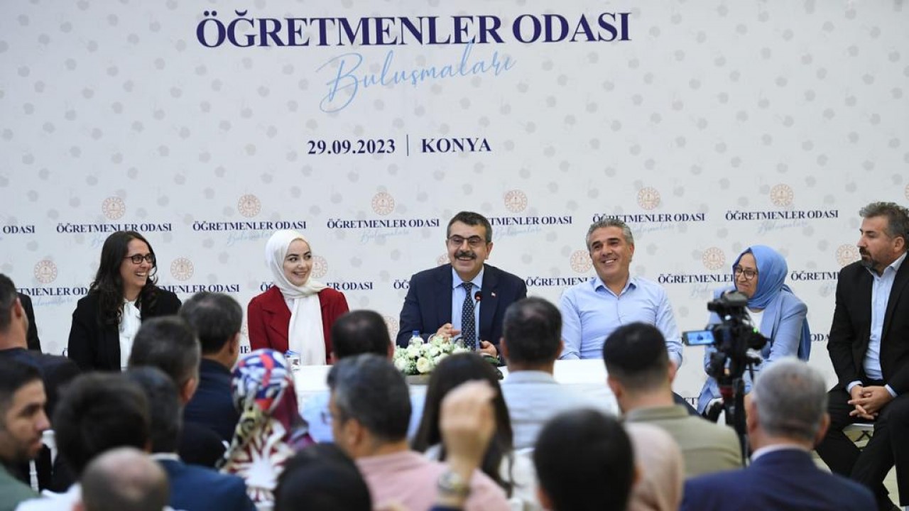 Milli Eğitim Bakanı Tekin, Konya'da Öğretmenler Odası Buluşmaları'na katıldı