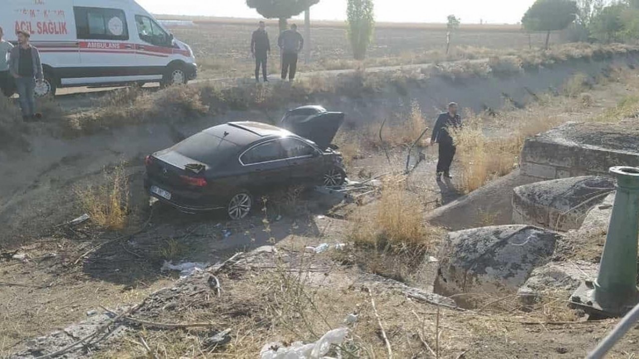 Konya'da belediye başkanı kaza yaptı