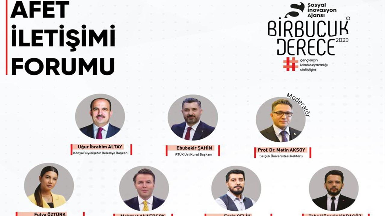 Konya’da “Afet İletişimi Forumu” düzenlenecek