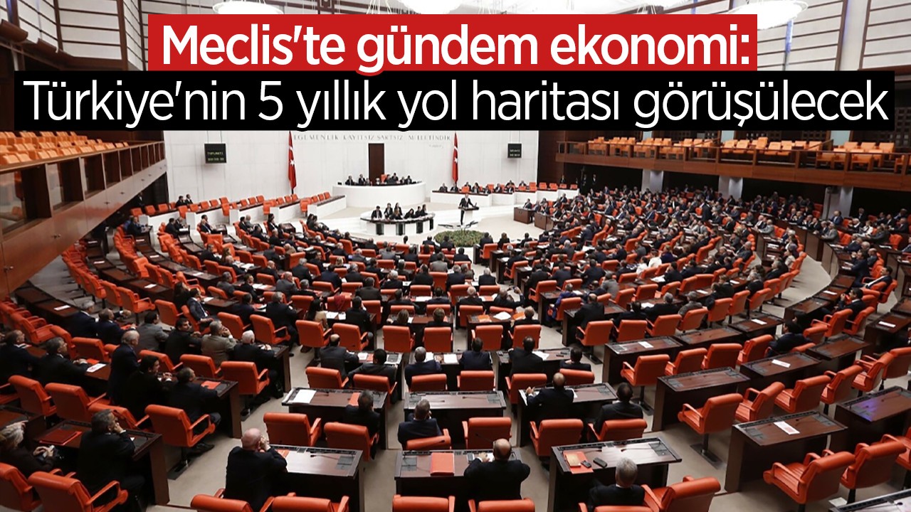 Meclis'te gündem ekonomi: Türkiye'nin 5 yıllık yol haritası görüşülecek