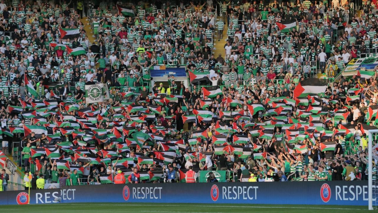 Celtic taraftarı Filistin'e destekten vazgeçmiyor