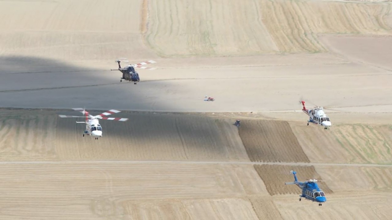 Atak ve Gökbey helikopterlerinden 100'üncü yıl uçuşu