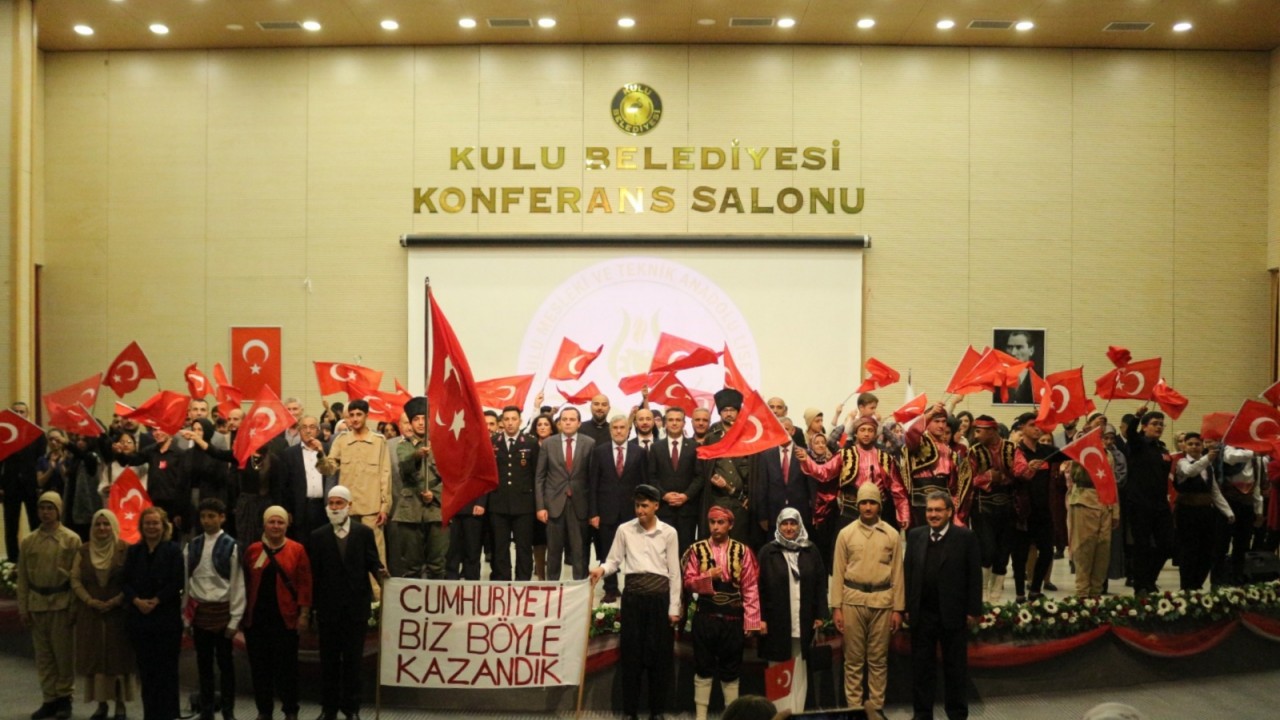 Kulu'da29 Ekim Cumhuriyet Bayramı kutlandı