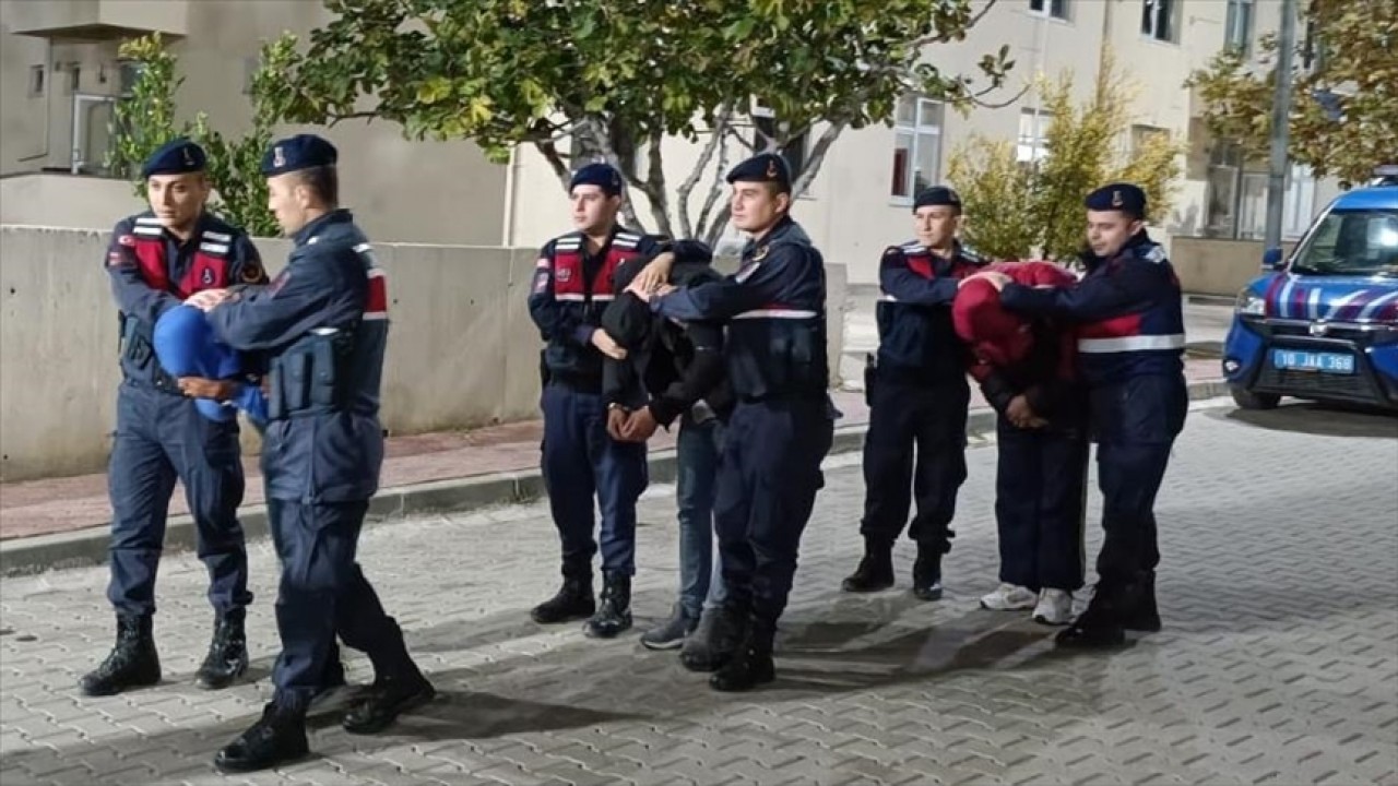Zeytin çalarken yakalanan 3 kişi gözaltına alındı