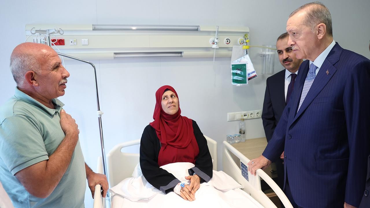 Gazze’den getirilen hastalardan Erdoğan’a teşekkür