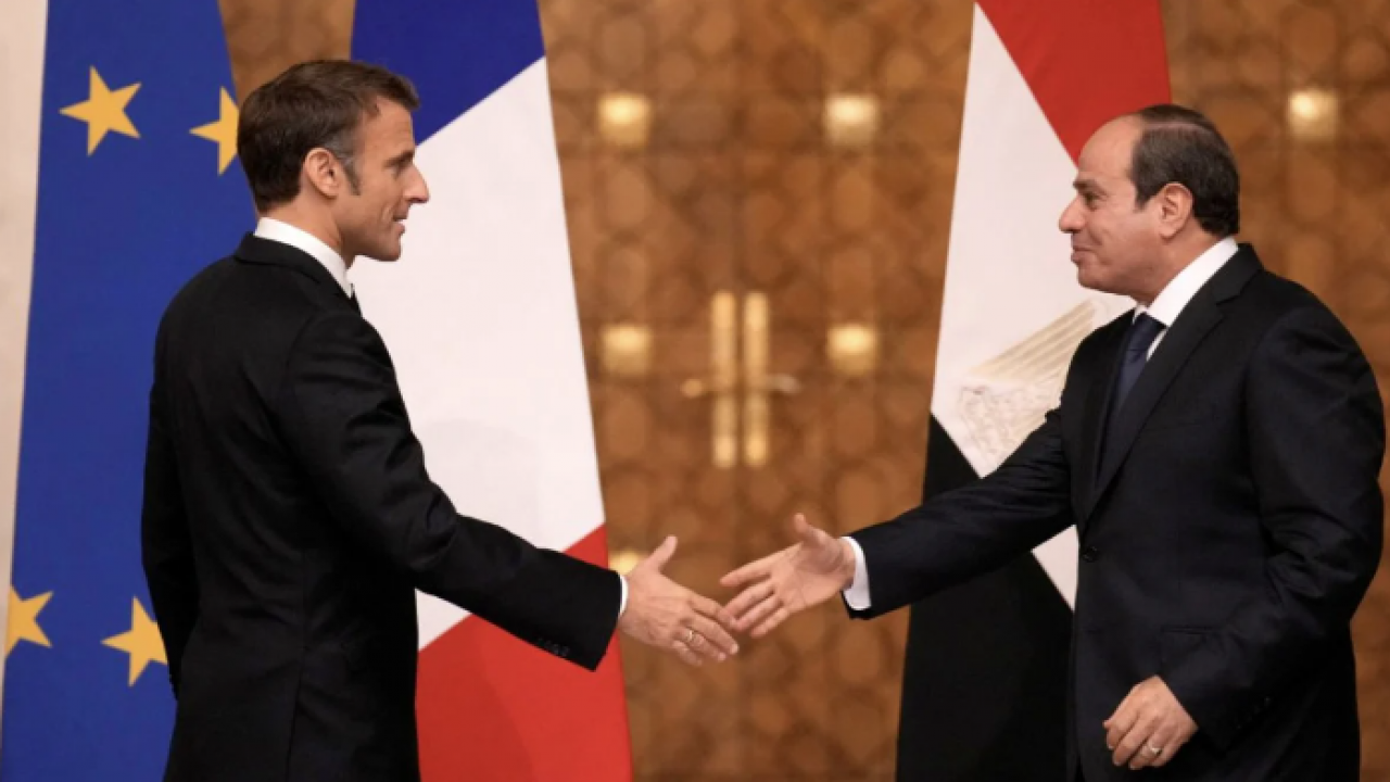 Emmanuel Macron ve Abdulfettah es- Sisi Gazze’yi görüştü