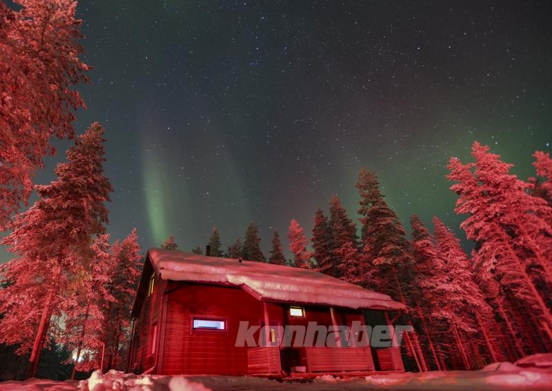 Finlandiya’nın kuzey kutup dairesindeki Lappi bölgesinde 