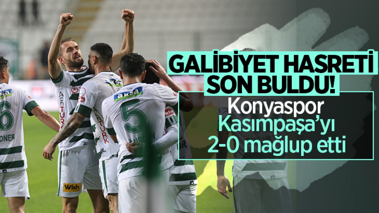 Konyaspor’un 8 haftalık galibiyet hasreti son buldu: 2-0