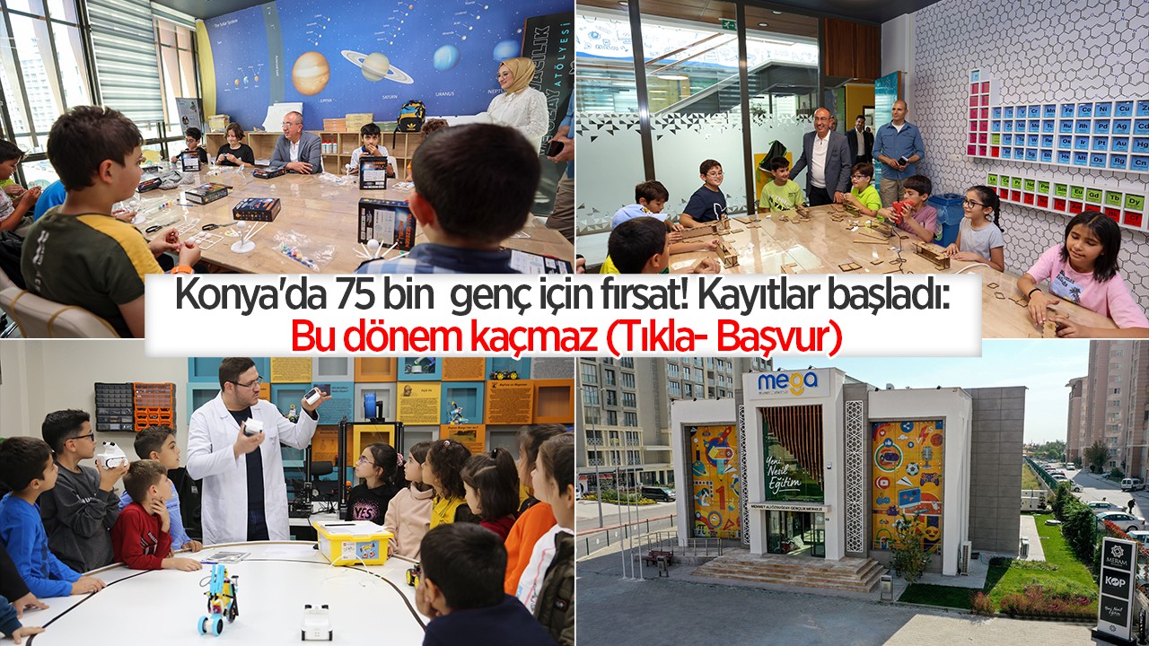 Konya'da 75 bin  genç için fırsat! Kayıtlar başladı: Bu dönem kaçmaz (Tıkla- Başvur)