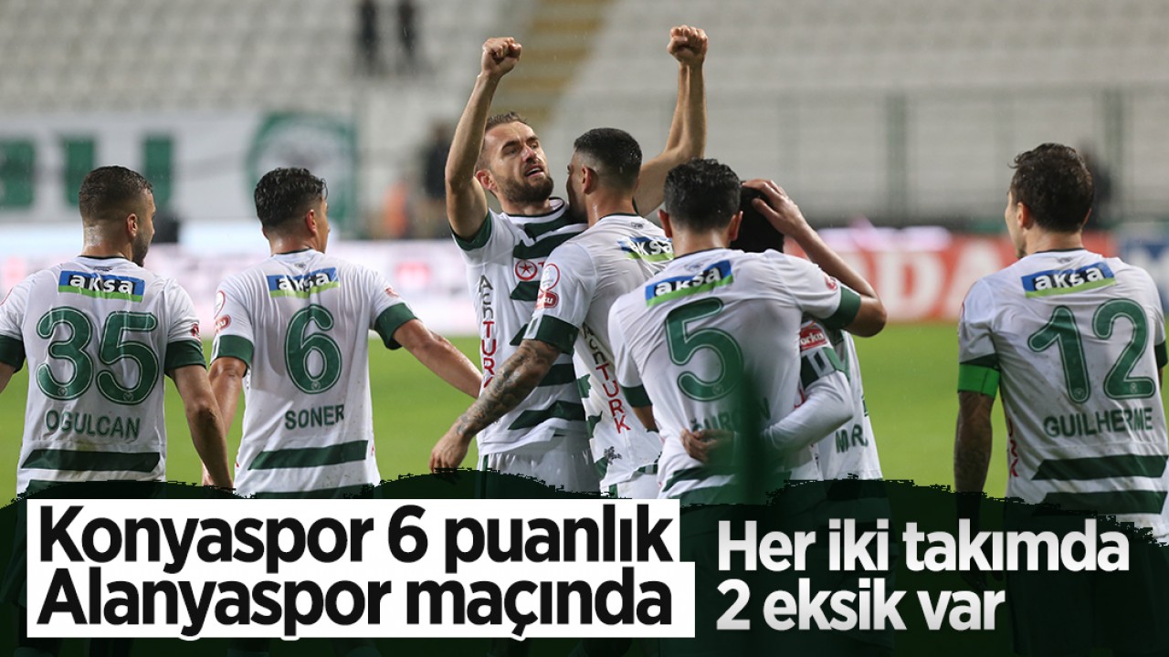 Konyaspor 6 puanlık Alanyaspor maçında