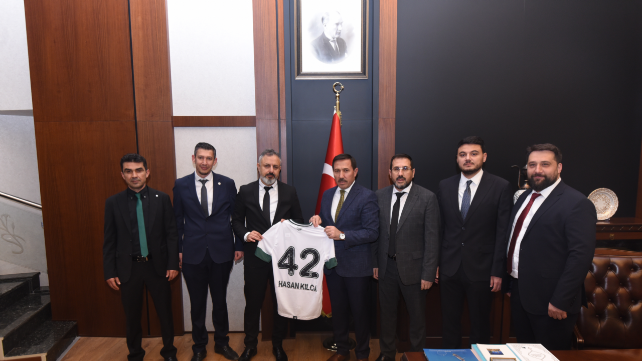 Konyaspor Başkanı Ömer Korkmaz'dan İlçe Belediye Başkanlarına ziyaret