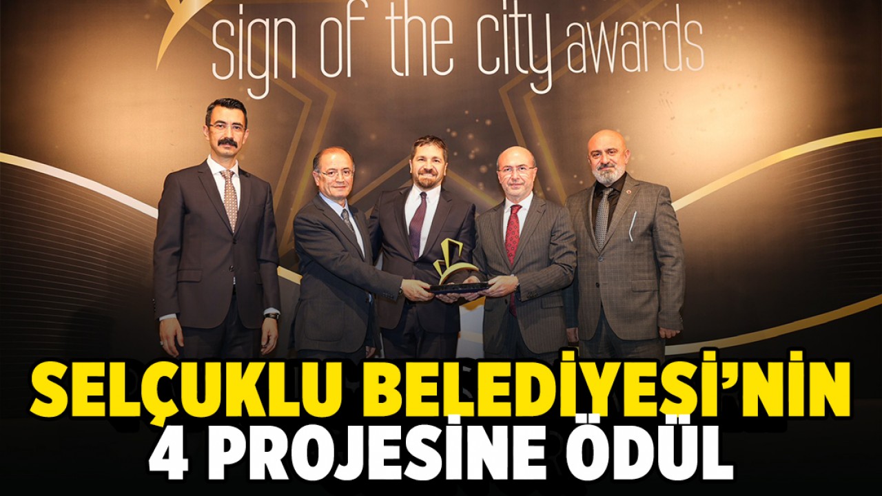 Selçuklu Belediyesi’nin 4 projesine ödül!